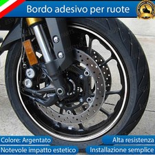 Profilo argento bordo adesivo - bordo,