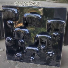 Appendiabiti Slab di De Pas, D'Urbino & Lomazzi per Longato, Italia, 1969 Nero