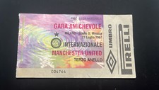 Biglietto Ronaldo Nazario R9 Inter Milan Debutto Manchester United 27/7/1997 SAN SIRO