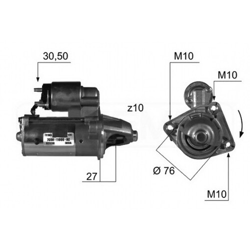 Motor arranque em250q - motor,