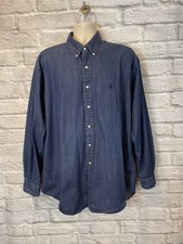 Polo Ralph Lauren uomo Blake 100% cotone camicia chambray taglia XL