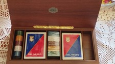 Cofanetto Dal Negro Con carte da Poker/Ramino  Aereoclub In TRIPLEX,  Fiches