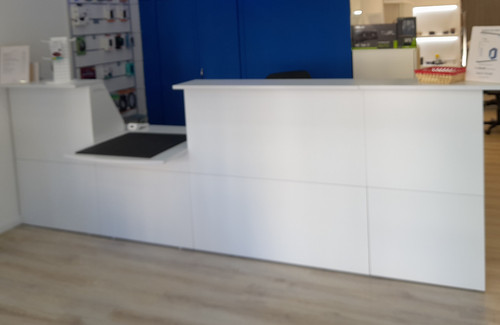 Banco reception bianco come