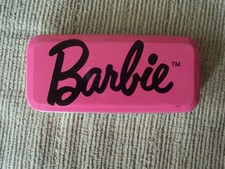 NUOVO BARBIE 1994 Mattel 35th Anniversary HOPE orologio da polso viola in cassa rosa latta