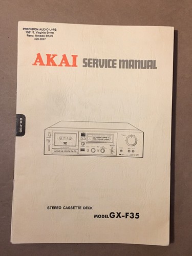 Akai f35 cassetta manuale - cassetta,