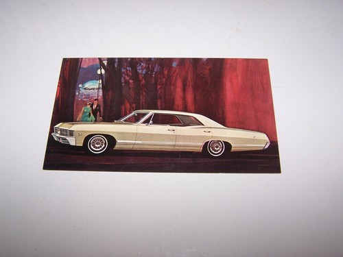 Cartolina chevrolet impala - chevrolet,