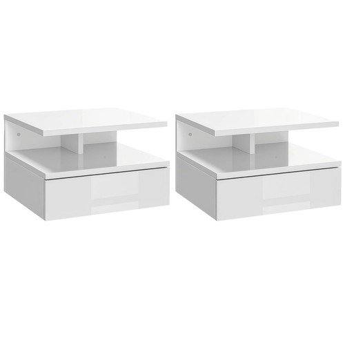 Comodino galleggiante - comodino, 2x