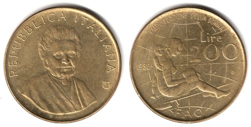 Italia 200 lire 1980 fao - 200,