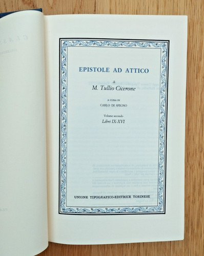 Epistole attico libri - epistole, ad