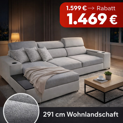 Divano angolare grande 291 - , cm