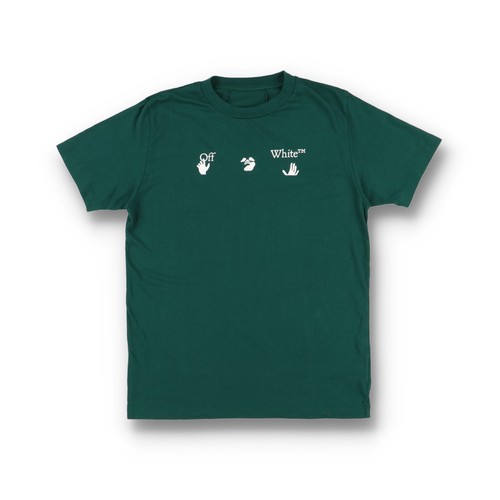 Shirt off white verde nuoto - verde,