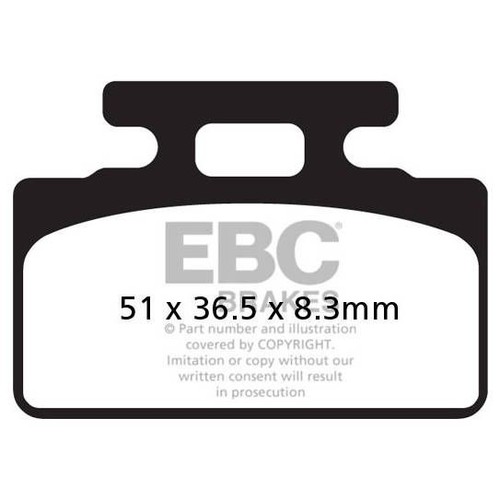Pastiglie freno ebc sfa151 - freno,