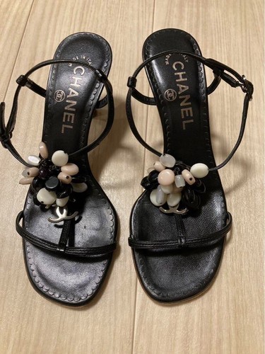Chanel coco mark sandali tacco - coco,