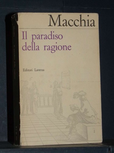 Giovanni macchia il paradiso - macchia,