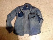 camicia di jeans blu