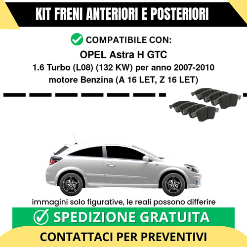 Pastiglie freno ant post - +,