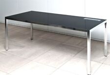 Scrivania ufficio in alluminio e vetro MDF Italia mod. Desk – misura 90 x 200 cm
