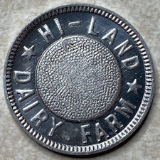 T9273 Hi-Land Dairy Farm, North Las Vegas, NV Anillo Restrike Arcade Gettone