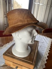 Cappello Estivo  In Pelle Naturale Da Collezione