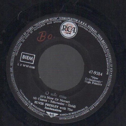 Elvis presley sole mio - presley, /