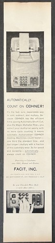 1958 odhner adding - odhner, machines