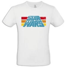 Maglietta uomo Star Wars Vintage 1977 logo retrò guerre stellari idea regalo 