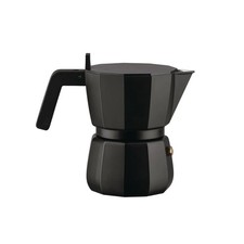 Alessi - MOKA caffettiera esprezzo 3 tazze di colore nero