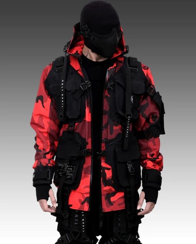 Giacca mimetica rossa uomo - mimetica,