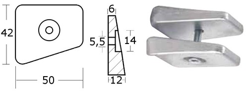 Anodo johnson evinrude zinco - johnson,