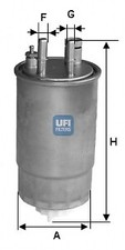 UFI 24.ONE.00 FILTRO GASOLIO