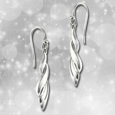 Ohrhänger Zopf 925 Silber