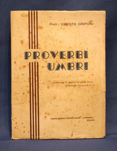 Oreste grifoni proverbi - grifoni,,