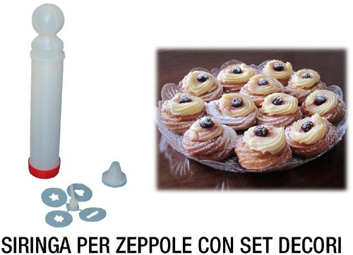 Siringa per zeppole set - siringa,