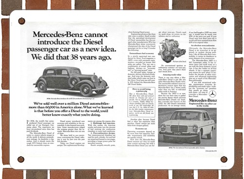 Insegna metallo mercedes - insegna, in