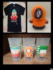 Lotto South Park Plush Kenny Toy 1998 - COMEDY CENTRAL glass t shirt vintage