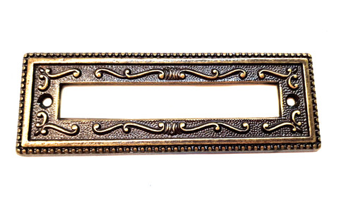 Targa porta nome ottone - in,