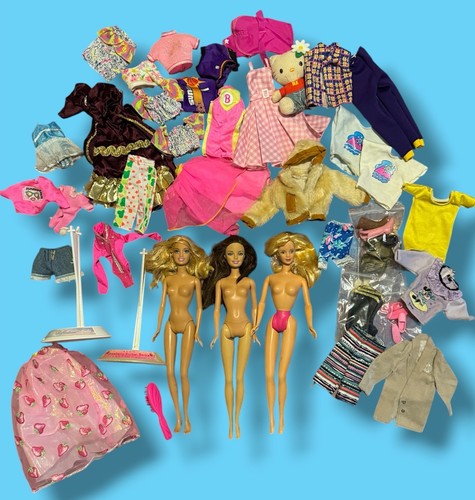 Lotto bambole vestiti barbie - lotto,