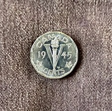 1945 Giorgio VI Canada 5c