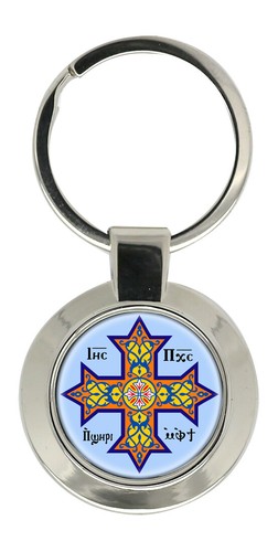 Portachiavi croce copta - portachiavi,