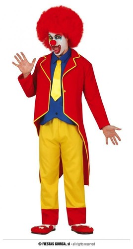 Costume uomo clown con frac