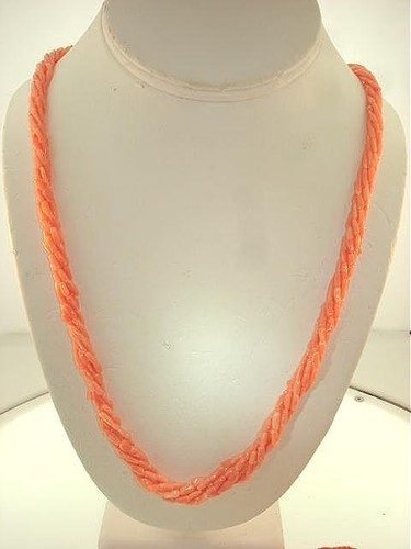 Collana perle tubolare ramo - perle,