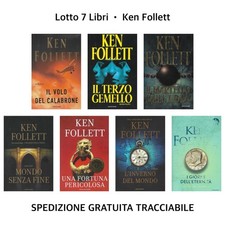LOTTO 7 LIBRI • KEN FOLLETT • MONDADORI • Copertine Rigide • Ottime Condizioni