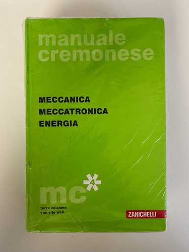 Manuale cremonese meccanica - cremonese,