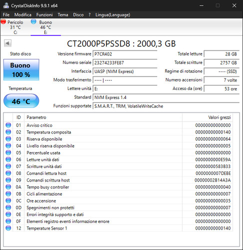 Ssd crucial nvme - crucial, 2tb