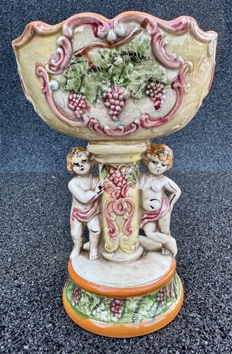 Carpodimonte putti ciotola - carpodimonte, +putti