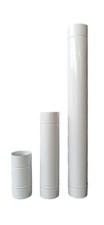 TUBO CANNA FUMARIA SMALTATO LAMIERA BIANCO PER STUFE STUFA E CUCINE A LEGNA