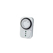 SPINA PRESA TIMER 24 ORE CON OROLOGIO TEMPORIZZATORE PROGRAMMA CLOCK TEMPO