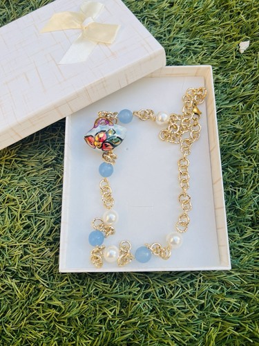 Collana con coffa decorata - coffa, in