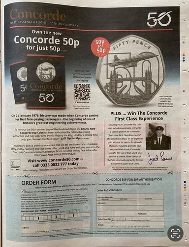 Coin concorde 50 - coin,