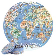 Puzzle illustrato mappa del
